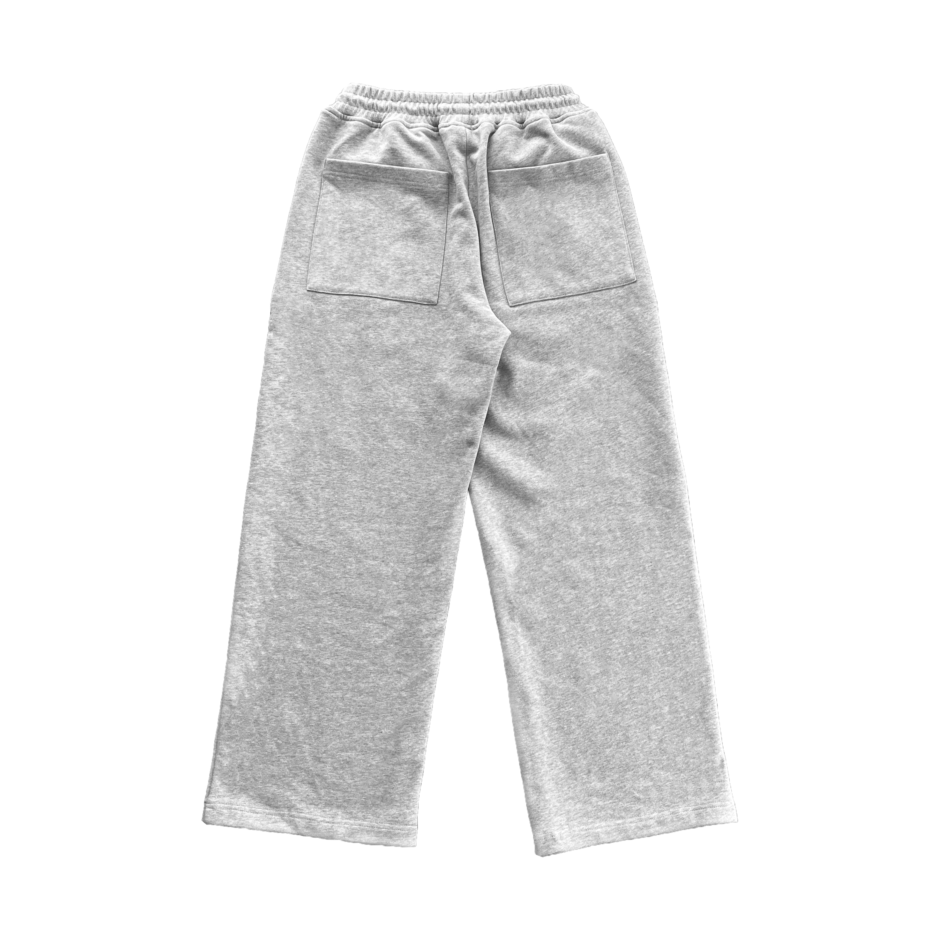 wori logo straight leg sweatpants grey