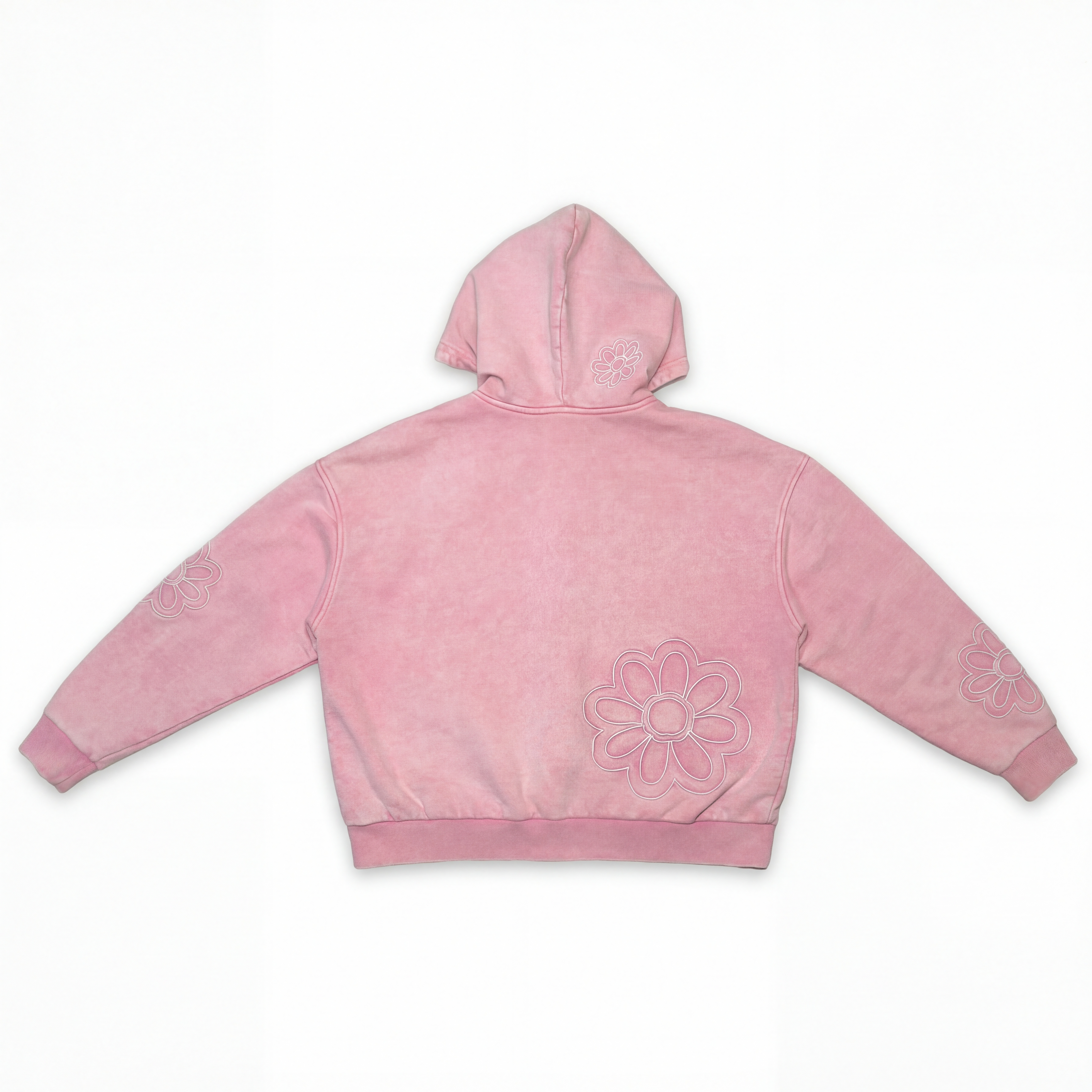 wori flower field zip-up pink