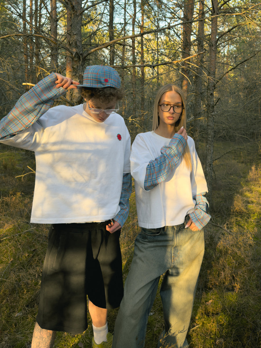 waffle knit longsleeve tee