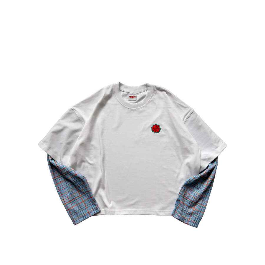 waffle knit longsleeve tee
